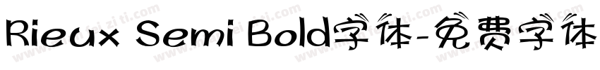 Rieux Semi Bold字体字体转换
